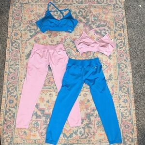 AYBL Vibrant Blue and Soft Pink Activewear Set